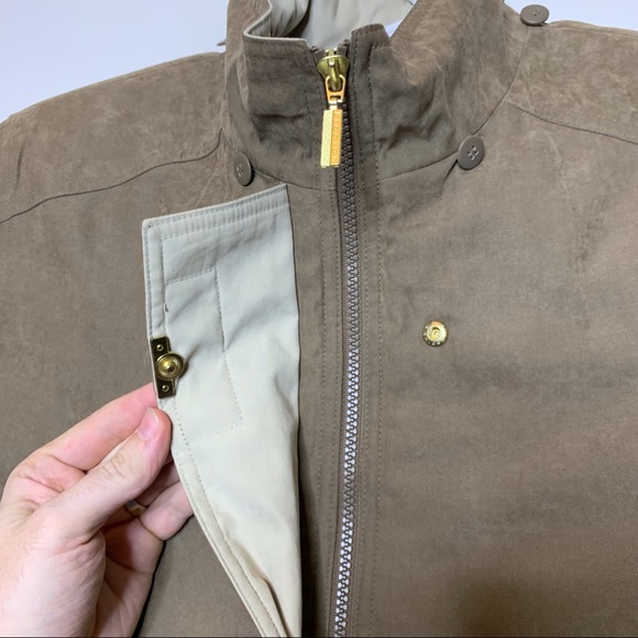 Vintage Braetan sz L Cappuccino Brown Women’s Coat Poly/Nylon blend Outer 22x31” - Picture 4 of 12